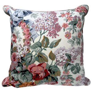 Lauren Ralph Lauren Accent Pillow Allison Floral Cotton Zippered Cover w/ Insert
